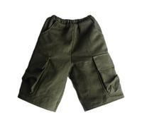Pantalones para Muñeco Figura de Acción Pantalones Cortos Ropa de Muñeco Ropa Cargo Tela Resistente Adecuado para Exhibición Decoración Colección, Verde