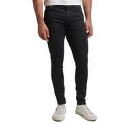 Superdry Jeans Ajustados Pantalones, Venom Washed Black, 36W x 34L para Hombre