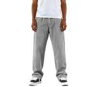 Pantalones Rectos urbanos con Cintura elástica Adaptable, Estilo Hip Hop y diseño Callejero Actual, Tendencia Juvenil para Salidas sociales Planes de Fin Semana.