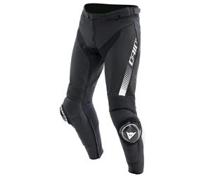 Pantalones regulares de cuero Dainese Super Speed - negro/blanco (622)