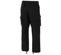 Pantalones SoftShell MFH Allround Hombre Excursionismo Militar Ejército Negro