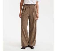 Pantalones sueltos a rayas, Signature SIMEO Mujer Talla 42. Color Marron
