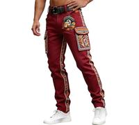 Pantalones Super Skinny para Hombre Impermeables Pantalón Tela Clasicos Cuadrados Modelos Straight Polo Biker Interior Forrados Paquetes Tailandeses Cuartos Destroyer Bolsillo Rizado Moto Polares