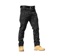 Pantalones TáCticos Hombre Impermeable,Pantalones TáCticos con MúLtiples Bolsillos Ligeros, Impermeables EláSticos Holgados Ripstop, Cargo, De Secado RáPido, para Senderismo