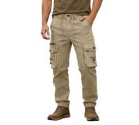 Pantalones TáCticos Hombre, Pantalones Cargo Casuales De Moda De Color SóLido con Bolsillos para Uso Diario En El Trabajo Al Aire Libre.