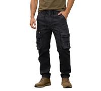 Pantalones TáCticos Hombre, Pantalones Cargo Casuales De Moda De Color SóLido con Bolsillos para Uso Diario En El Trabajo Al Aire Libre.