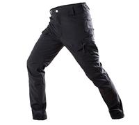 Pantalones tácticos impermeables para hombre, con forro polar, pantalones de senderismo para hombre, pantalones térmicos resistentes al viento para caminar, pantalones de trabajo elásticos con