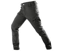 Pantalones tácticos impermeables para hombre, con forro polar, pantalones de senderismo para hombre, pantalones térmicos resistentes al viento para caminar, pantalones de trabajo elásticos con