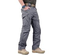 Pantalones Tácticos Impermeables Para Hombre - Pantalones Militares Ripstop Multibolsillos, Para Hombre Talla Grande 5Xl Pantalones Cargo Resistentes Al Desgaste Joggers, Swat Combat Army Pantalone