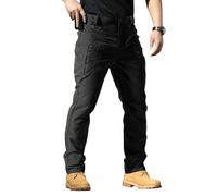 Pantalones tácticos para hombre, resistentes al agua, para senderismo, cargo, con múltiples bolsillos, elásticos, de secado rápido, pantalones de trabajo Ripstop, pantalones de trabajo de combate