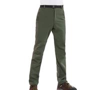 Pantalones térmicos deportivos para mujer, delgados y gruesos, de invierno, talla grande, resistentes al viento, forro polar suave, pantalones de esquí y montañismo, Ejercito Verde, S