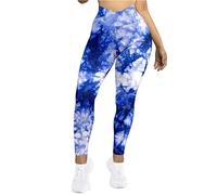 Pantalones Termicos Mujer Invierno Mallas Pantalones de Cintura Alta para Mujer, Mallas Deportivas Suaves para Yoga, Pantalones para Correr Leggins Termicos Mujer Invierno Efecto Pieces (Blue, XXL)
