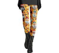 Pantalones térmicos para mujer, leggings de gimnasio para mujer, a la moda, casual, estampado de Navidad, cintura alta, leggings ajustados para interiores, hogar, exteriores, fiestas, regalos de
