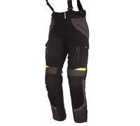 Modeka Panamericana Damas pantalones textil de la motocicleta, negro-amarillo, tamaño 38 para Mujer