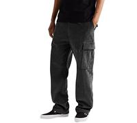 Pantalones Trabajo Hombre, Pantalones de Cargo para Hombre Tejido de Pana Multibolsillos Diseño Recto Confort Superior en Temporada Otoño Invierno Pantalones Casuales de Vestir Diario