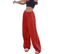 Pantalones Trabajo Mujer Elasticos - Pantalones Cargo Holgados Para Mujer Retro Con Múltiples Bolsillos Cintura Con Cordón Hebilla De Nariz De Cerdo Pantalones Casuales Tejidos Rectos Delgados