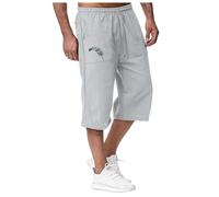 Pantalones Trekking Hombre, Pantalones Casuales Hombre Primavera Verano Comodos Ligeros Playa Deporte Chándal Nueve Puntos Urbana Relax Vacaciones