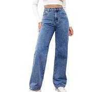 Pantalones Vaquero Mujer Jeans Moda Pantalón Largo Suelto Mezclillas Pantalones Casual Bolsillo Denim Pierna Recta Verano Primavera Deportes Cintura Alta Original Basic Jeans Pant 2025
