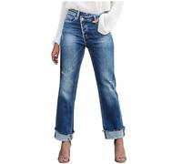 Pantalones Vaquero Mujer Jeans Pantalón Largo Moda Mezclillas Casual Roto Pantalones Bolsillo Denim Verano Primavera Deportes elástico Slim Fit Cintura Alta Original Jeans Pant 2025