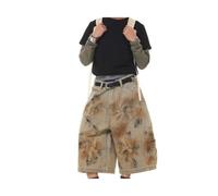 Pantalones Vaqueros Anchos Unisex Lavado Sucio Vintage Street Verano