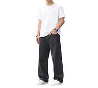 Pantalones Vaqueros clásicos para niños de Uso Diario y Escolar diseño cómodo y elástico con Refuerzo de Rodillas duraderos para Aventura Diaria y Aprendizaje (Black, 11-12 Years) #252