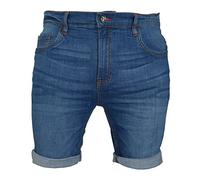 Pantalones vaqueros cortos para hombre, con elastano, superelásticos Azul azul claro 40