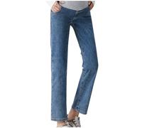 Pantalones Vaqueros de Maternidad Mujer Elásticos cómodos Basic Jeans Moda Slim Fit Pantalones Largo Embarazo Primavera y Verano premamá Denim Pants