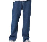 Pantalones vaqueros de moda para hombre para estilo callejero con personalidad y diseño atemporal, azul oscuro, XL