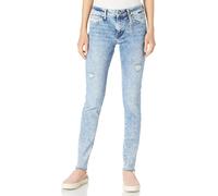 Pantalones vaqueros de mujer Mavi Adriana tiro medio, denim azul súper...