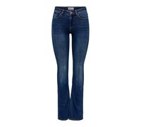 ONLY ONLBLUSH Mid Flared DNM TAI021 Noos Jeans, Dark Blue Denim, S/32 De Las Mujeres