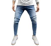 Pantalones vaqueros de pierna cónica para hombre, cómodos, ajustados, casuales, elásticos, pantalones de moda, ropa de calle 2026, Jeans azules para hombre, 3XL