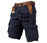 Pantalones Vaqueros De Trabajo, Pantalones Cortos Cargo para Hombre, Informales, Holgados, De Verano, para Entrenamiento, con Bolsillos con Cremallera, para Uso Diario Al Aire Libre.