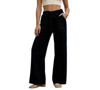 Pantalones vaqueros genéricos para mujer, casuales, de piernas anchas, de corte alto, holgado, cómodo, para cualquier ocasión, Le Noir, L