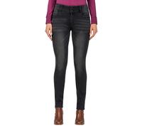 Pantalones Vaqueros Para Dama EnyaTZ Slim Fit Negros Lavado Cepillado