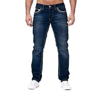 Pantalones vaqueros para hombre de pierna recta, calidad prémium, con corte recto, diseño de bolsillos, cómodos y fáciles de limpiar, pantalones vaqueros para hombre, A-2 azul., XXL