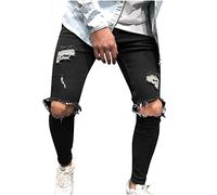 Pantalones Vaqueros para Hombre Pantalones Casual Moda Jeans Rotos Trend Largo Pantalones Pants Skinny Pantalon Fitness Jeans Largos Pantalones clásico Ropa de Hombre Ropa de Calle