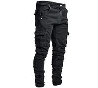 Pantalones Vaqueros para Hombre Pantalones Casual Moda Jeans Trend Largo Pantalones Pants Skinny Slim Fit Pantalon Trabajo Fitness Jeans Largos Pantalones Ropa de Hombre