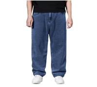 Pantalones Vaqueros para Hombre Suelto Pantalones Pierna Ancha Casual Moda Jeans Talla Grande Basic Pantalones Largo Pants Denim Jeans Pantalones Mezclilla Ropa de Hombre