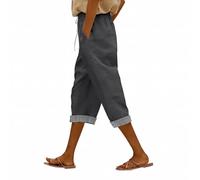 Pantalones Vaqueros para Mujeres Bajitas Tipos Mom Mostaza Pantalón Sudadera Apretados Algodón Puño Seda Vinil Talle Parchados Basicos Culotte Marrón Movil Baile Athletics Plus