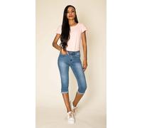 Pantalones Vaqueros Shorts Capri Bermudas Elásticos Mujer Skinny Cortos 3/4 Deni
