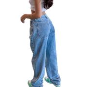 Pantalones vaqueros Y2K para mujer, cintura baja, pierna ancha, pantalones holgados con bolsillos, rectos, vintage, pantalones vaqueros Flare Slim para niña, pantalones cargo 90s, pantalones de chica