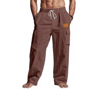 Pantalones Verano Hombre Anchos, Pantalones Hombre Casual Deporte, Pantalon Casuales Transpirables Un Ajuste CóModo Y Relajado Ligeros Viajes con Pantalon Chandal Pantalón Deportivo Pantalón