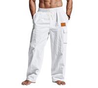 Pantalones Verano Hombre Anchos, Pantalones Hombre Casual Deporte, Pantalon Casuales Transpirables Un Ajuste CóModo Y Relajado Ligeros Viajes con Pantalon Chandal Pantalón Deportivo Pantalón