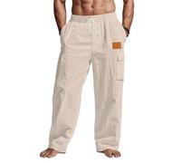 Pantalones Verano Hombre Anchos, Pantalones Hombre Casual Deporte, Pantalon Casuales Transpirables Un Ajuste CóModo Y Relajado Ligeros Viajes con Pantalon Chandal Pantalón Deportivo Pantalón