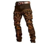 Pantalones Verano Hombre Chinos, Pantalones Hombre Casual Verano, Cargo MitologíA NóRdica MúLtiples Bolsillos Y Estampado Estilo Casual Urbano Y CóModos Pantalon Pantalón Deportivo Pantalon Chandal