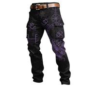Pantalones Verano Hombre Vaqueros, Pantalones Hombre Casual Chinos, Cargo MitologíA NóRdica MúLtiples Bolsillos Y Estampado Estilo Casual Urbano Y CóModos Pantalon Pantalón Deportivo Pantalon Chandal