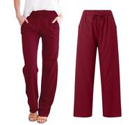 Pantalones Verano Mujer, Pantalones De Lino Mujer, Productos elegibles, Ofertas Hoy, Womens Summer Trousers, White Trousers Women,_5