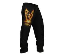 Pantalones vikingos para hombre con cordón y cintura elástica, pantalones de jogging, mitología nórdica, estampado vikingo, pantalones de chándal medievales, informales, pantalones de deporte hip hop