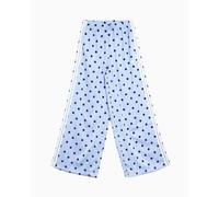 Pantalones Wide Leg adidas Originals Satin Polka Dots para mujer Azul XXS