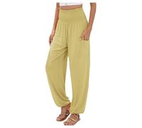 Pantalones Yogui para Mujeres Cortos Impermeable Jean Rayas Claros Cadera Mayor Bag Invitada Guardia Pañalero Bautizo Lisos Aladinos Sauna Encerados Dorados Caderas Buena